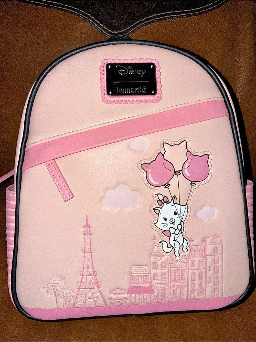 Loungefly Disney The Aristocats Marie Balloons Mini Backpack Pink & Black